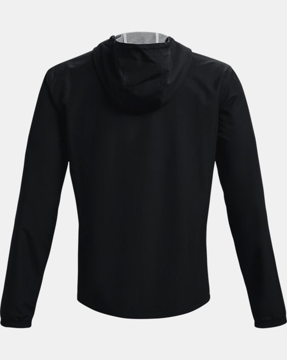 Men's UA Sportstyle Windbreaker Jacket in Black image number 5